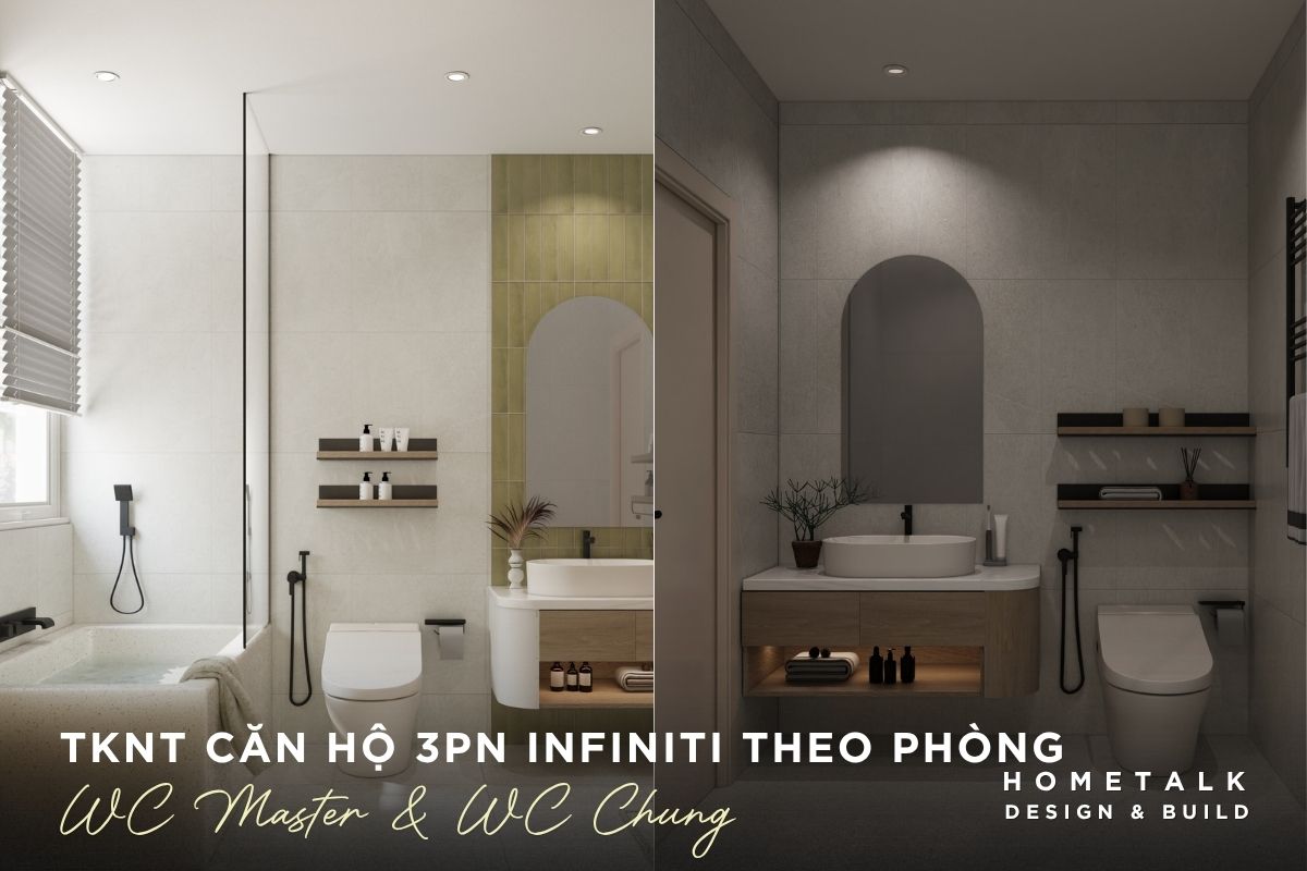 thiet ke wc phong ngu master va wc chung co su khac biet do phuc vu doi tuong khac nhau