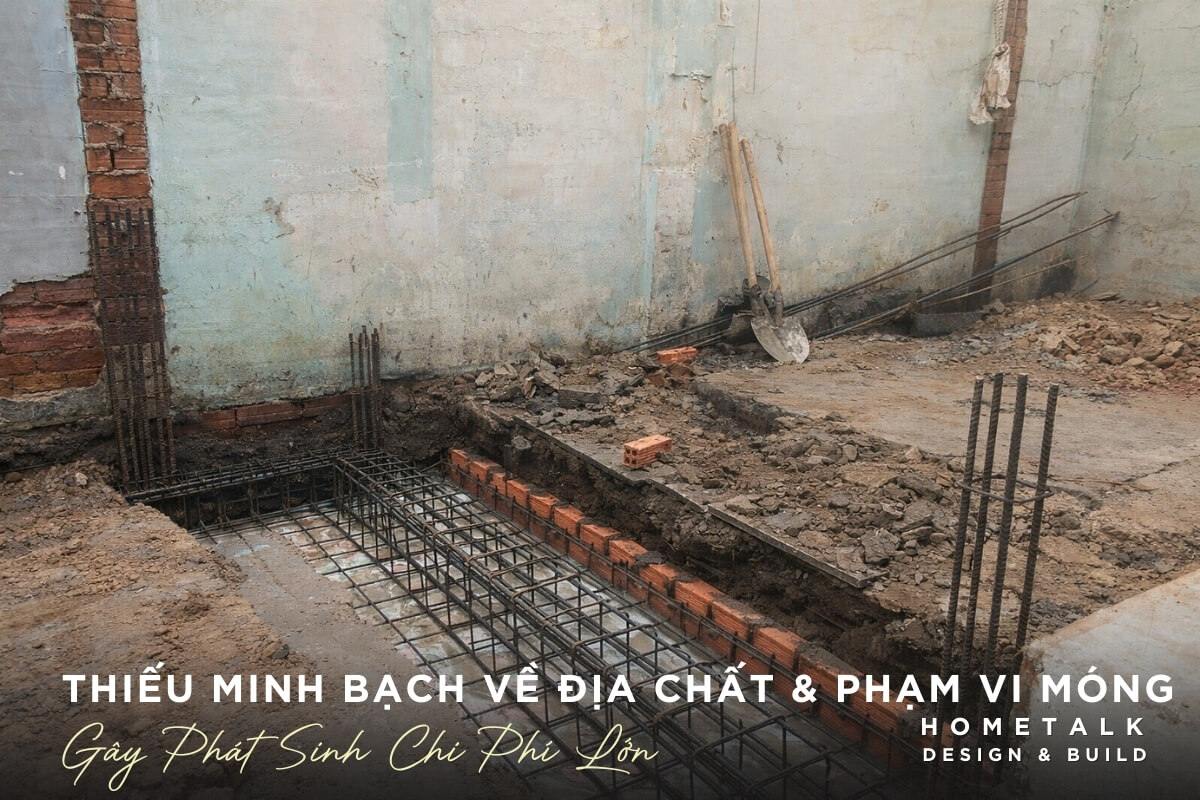 Thi công móng thay doi phuong an sau khi dao mong gay phat sinh lon