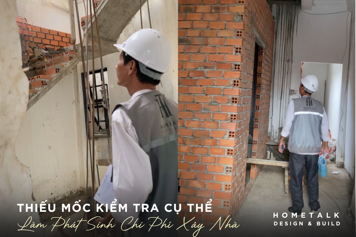 thieu moc kiem tra ky thuat khien loi thi cong lan rong va buoc phai sua chua voi chi phi cao hon nhieu lan