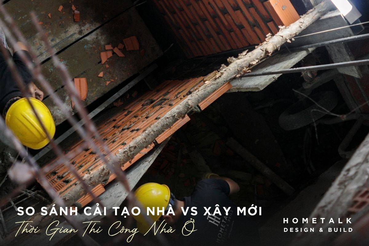 Thời gian thi công cải tạo ngắn hơn xây mới do ít hạng mục và khối lượng hơn thoi gian thi cong cai tao ngan hon xay moi do it hang muc va khoi luong hon