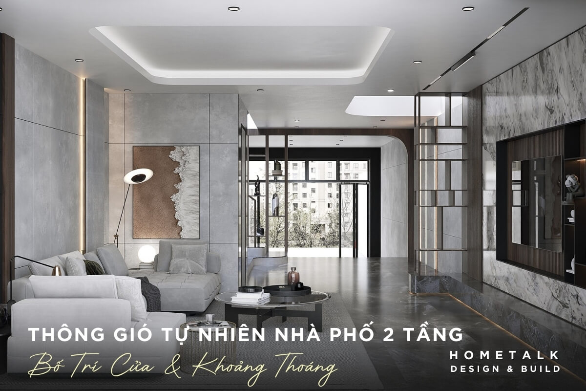 Mẫu nhà phố 2 tầng 11 thong gio tu nhien hieu qua can co cua don gio va loi thoat khi ro rang