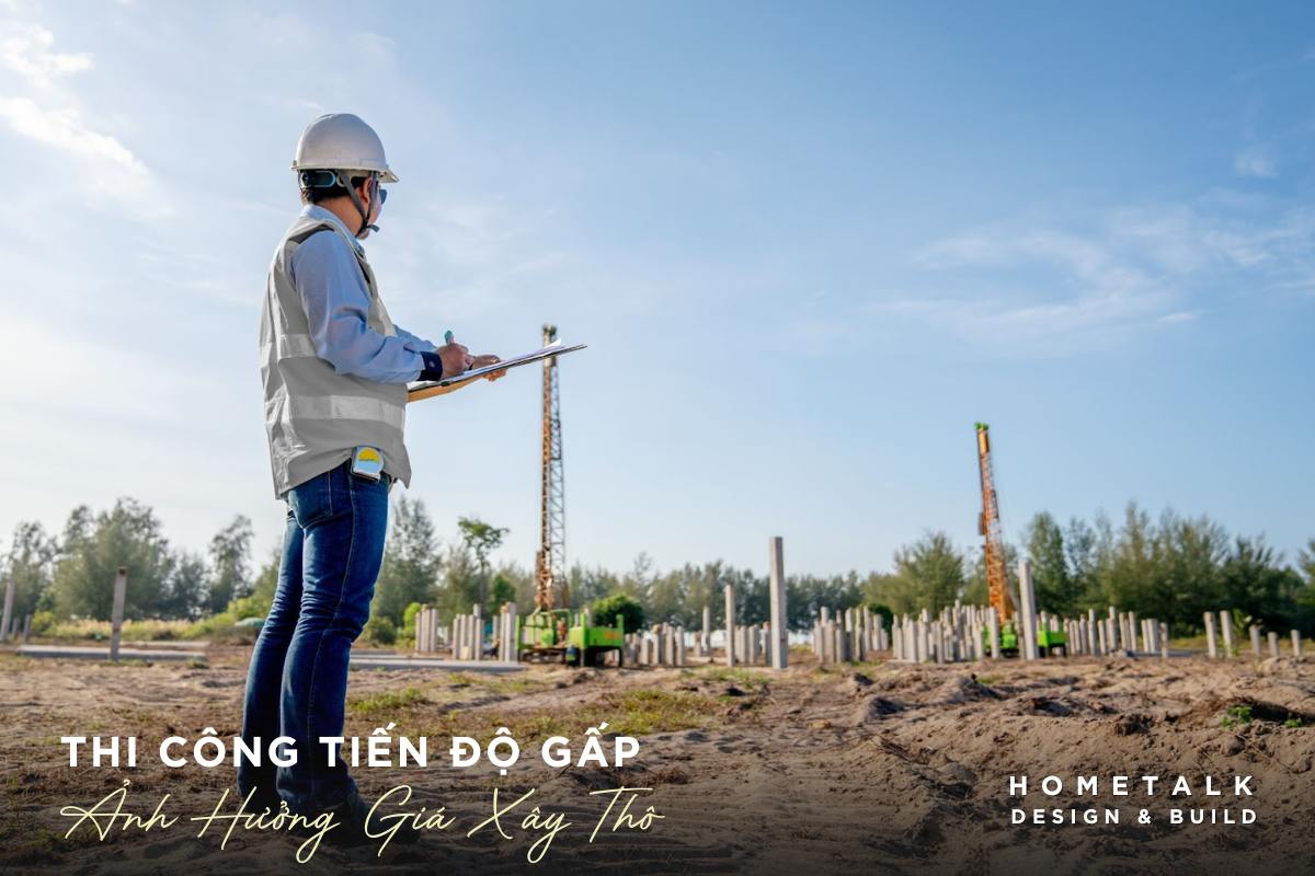 Tiến độ gấp gáp, giá thi công phần thô sẽ cao hơn thông thường tien do gap gap gia thi cong phan tho se cao hon thong thuong