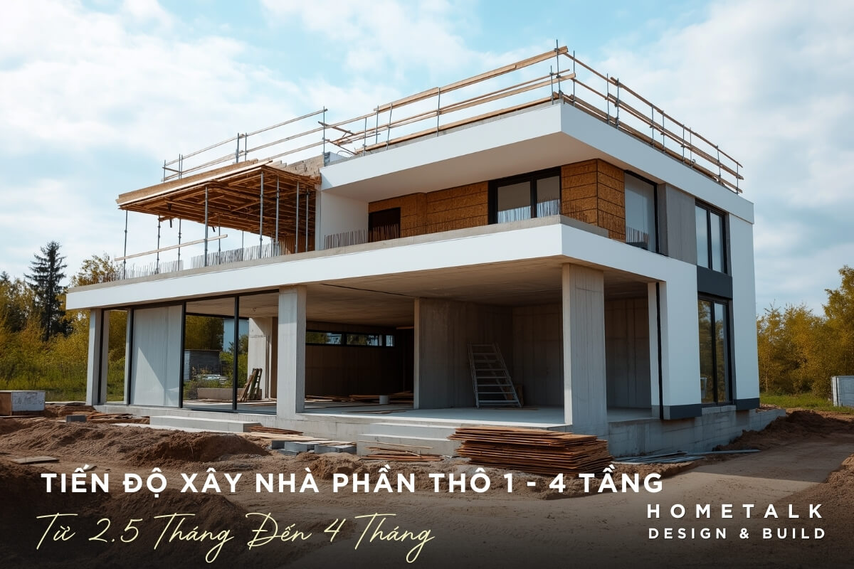 tien do xay nha phan tho nha 1–4 tang tai tphcm thuong keo dai tu vai tuan den vai thang