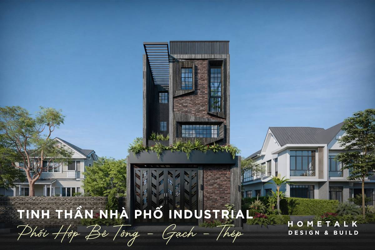 tinh than cua nha pho industrial phu thuoc vao cach phoi hop be tong, gach, thep va go