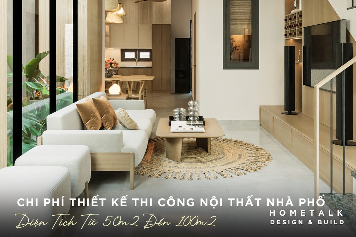 Toi uu chi phi thi cong nha pho dien tich 50m2 den 100m2 voi khong gian phong khac mo thong thoang