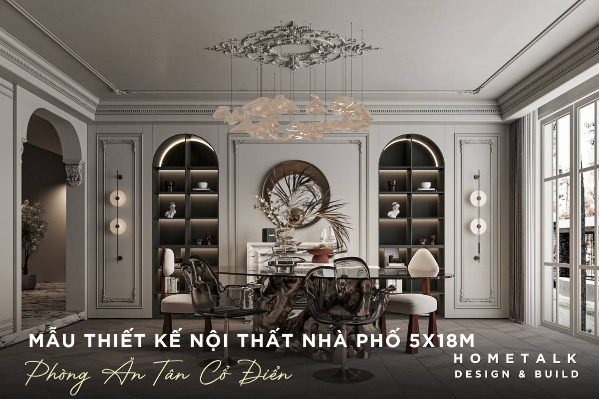 tone trang kem bo ban ghe an doc dao tao nen phong an nha pho tan co dien sang trong