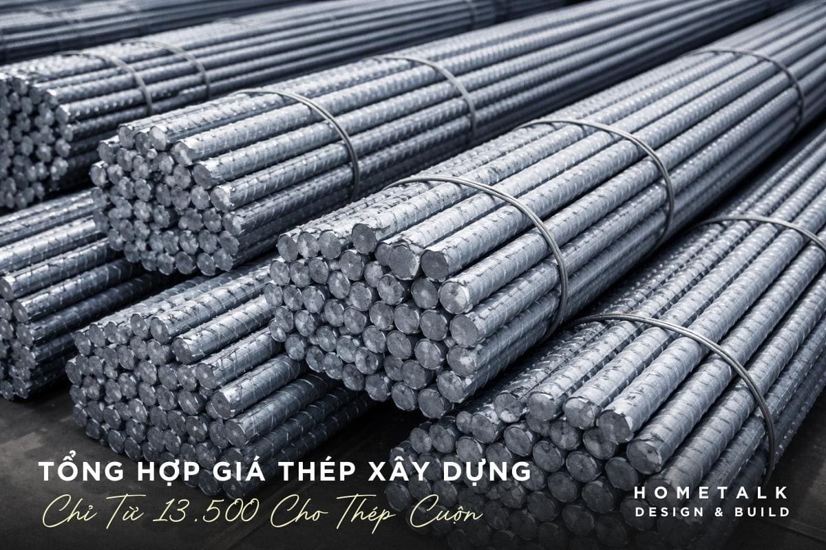 tong hop gia thep xay dung 2026 theo thep cay cuon va thuong hieu cung cap pho bien