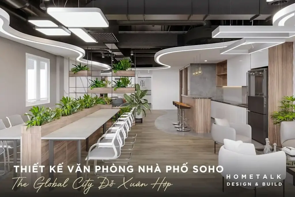 Thiết kế văn phòng nhà phố SOHO theo quy mô nhân sự 4 tong quan chung ve thiet ke van phong nha pho soho theo quy mo nhan su