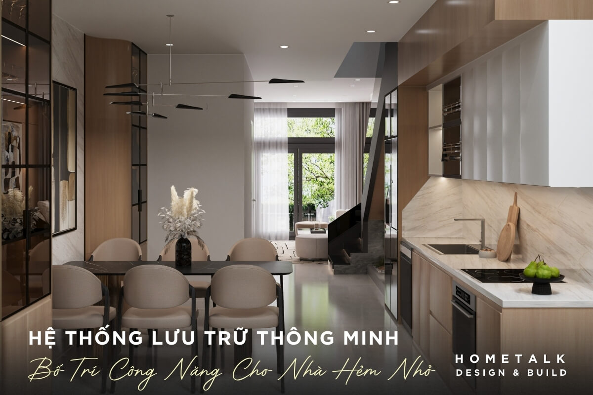 Mẫu nhà phố hẻm nhỏ 10 tu am tuong va gam thang giup nha hem luon gon gang