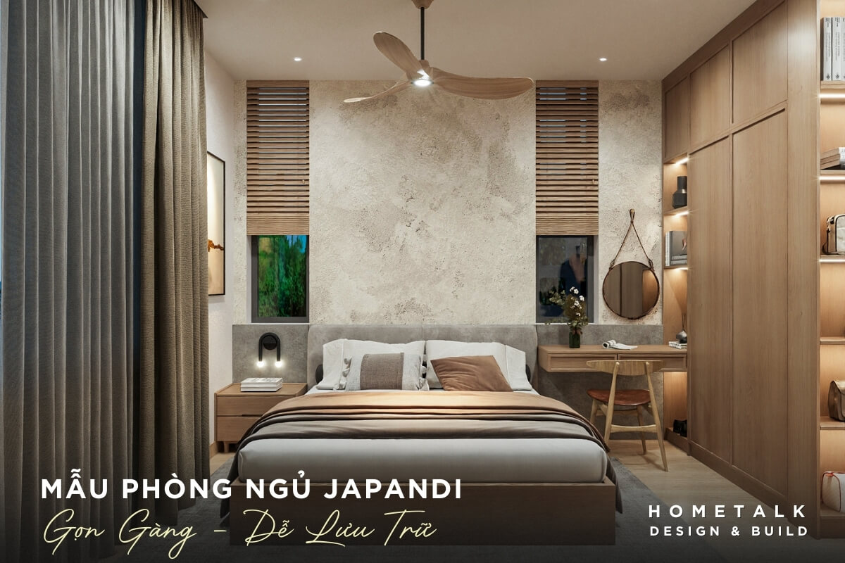 Mẫu nhà phố Japandi đẹp 6 tu kin giup nha pho japandi gon va it bam bui hon ke ho