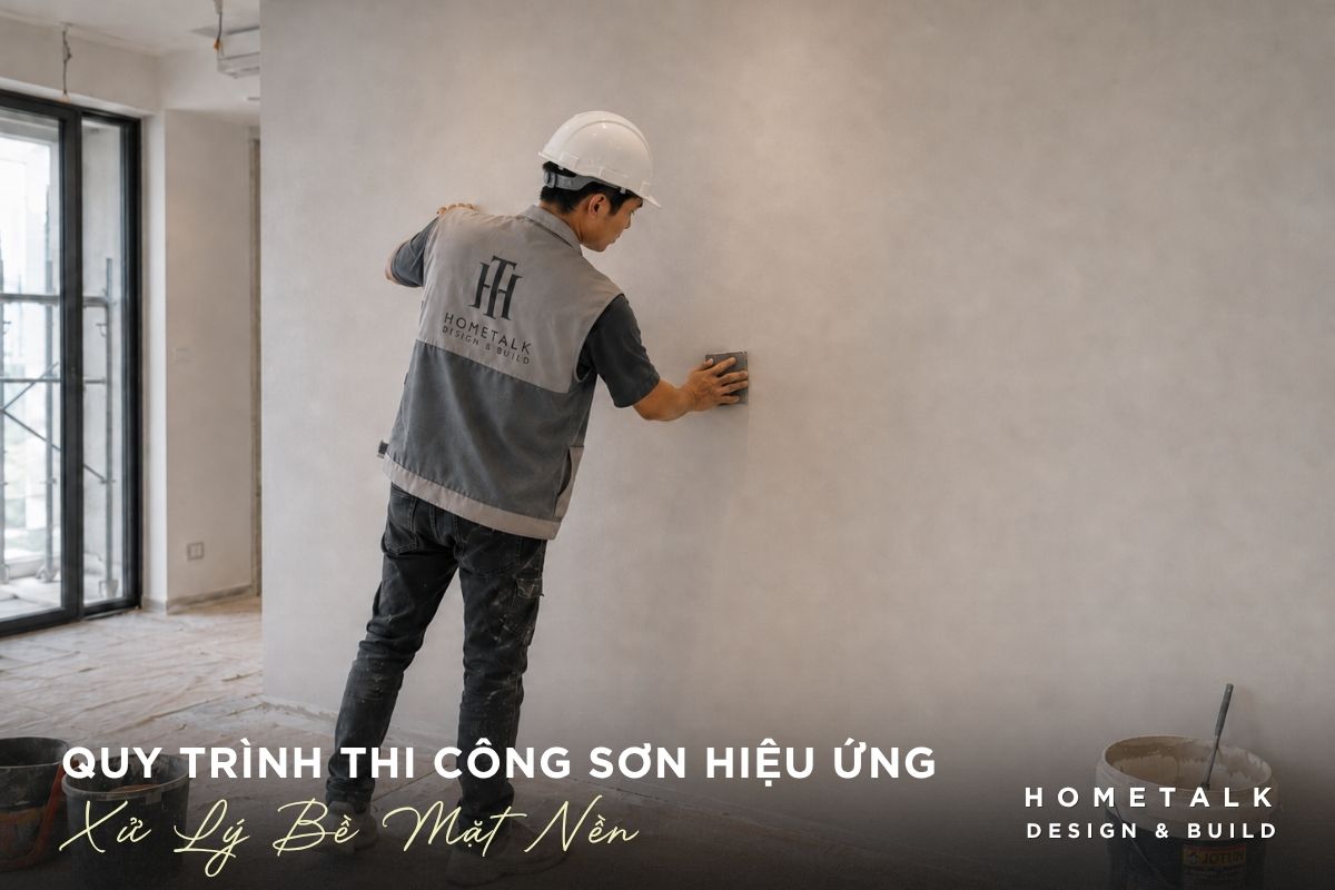 Cách thi công sơn hiệu ứng đúng kỹ thuật: Quy trình chi tiết từ A-Z 30 tuong can duoc lam sach, ba phang va cha nham truoc khi thi cong son hieu ung