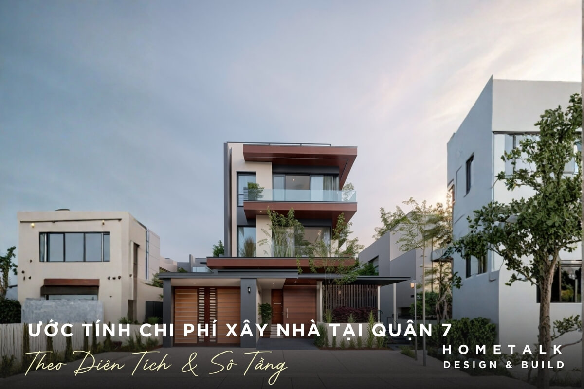 uoc tinh chi phi xay nha pho hien dai tai quan 7 dua tren dien tich xay dung va so tang