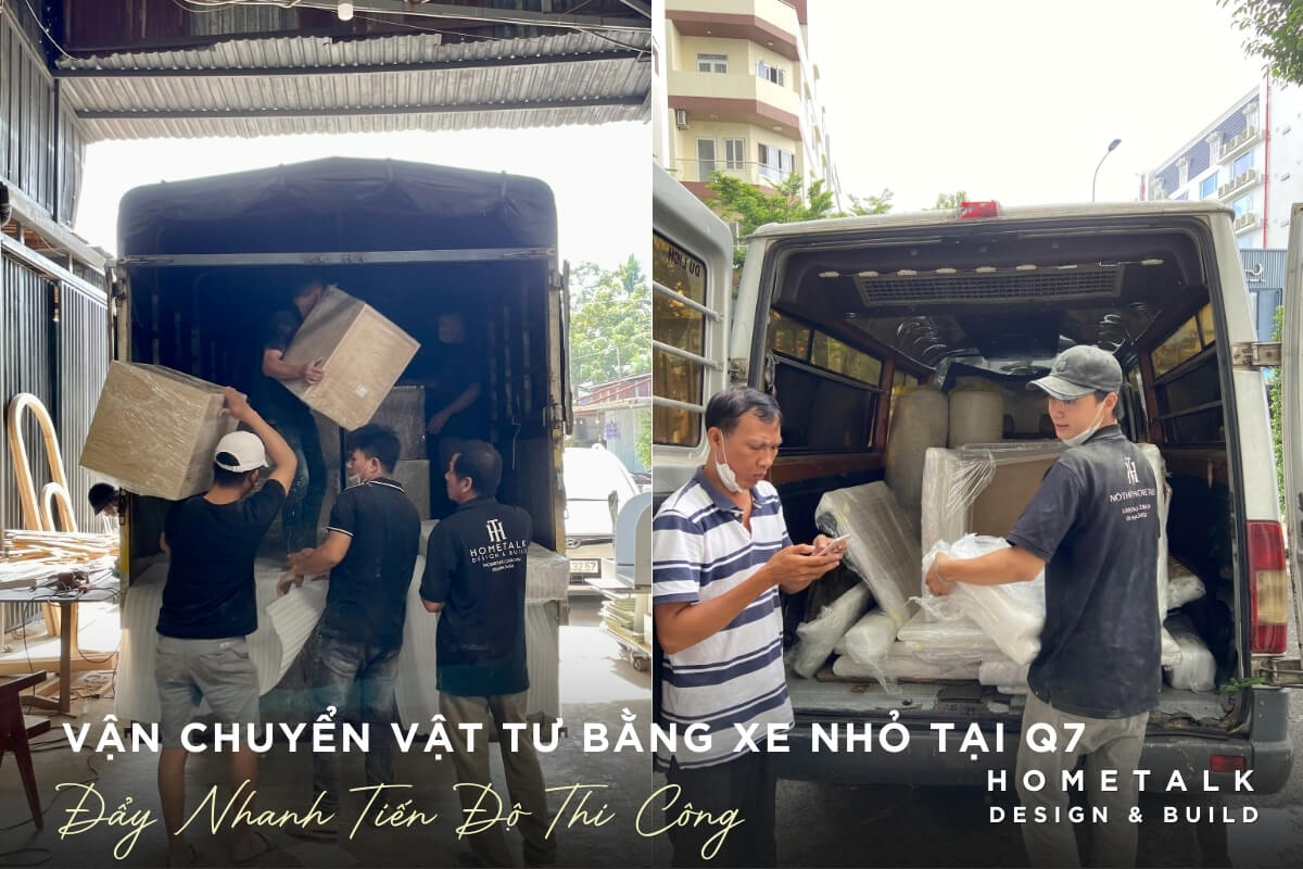 doi ngu homestalk van chuyen vat tu xay dung bang xe nho trong hem quan 7 de dam bao tien do thi cong