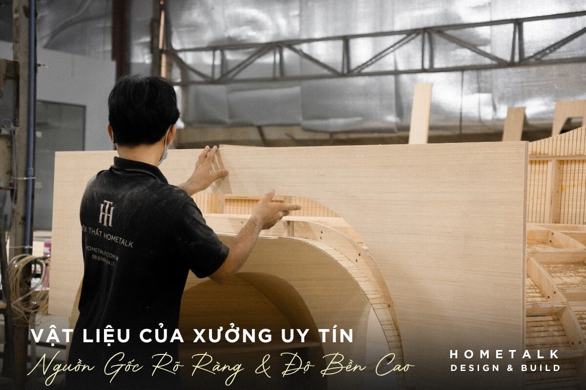 gia cong vat lieu noi that tai xuong, the hien nguon goc ro rang va do ben san pham