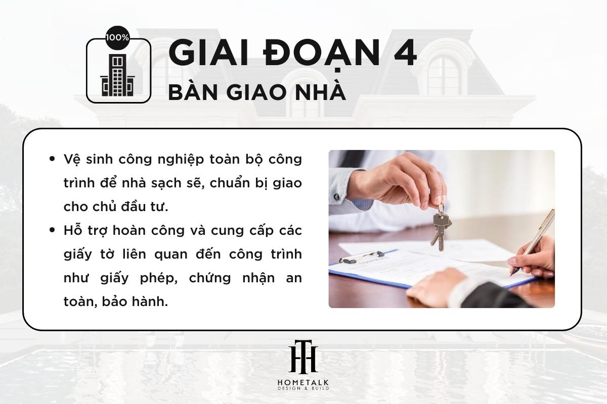 ve sinh ban giao nha va ho so giay to trong giai doan 4 cua quy trinh xay nha
