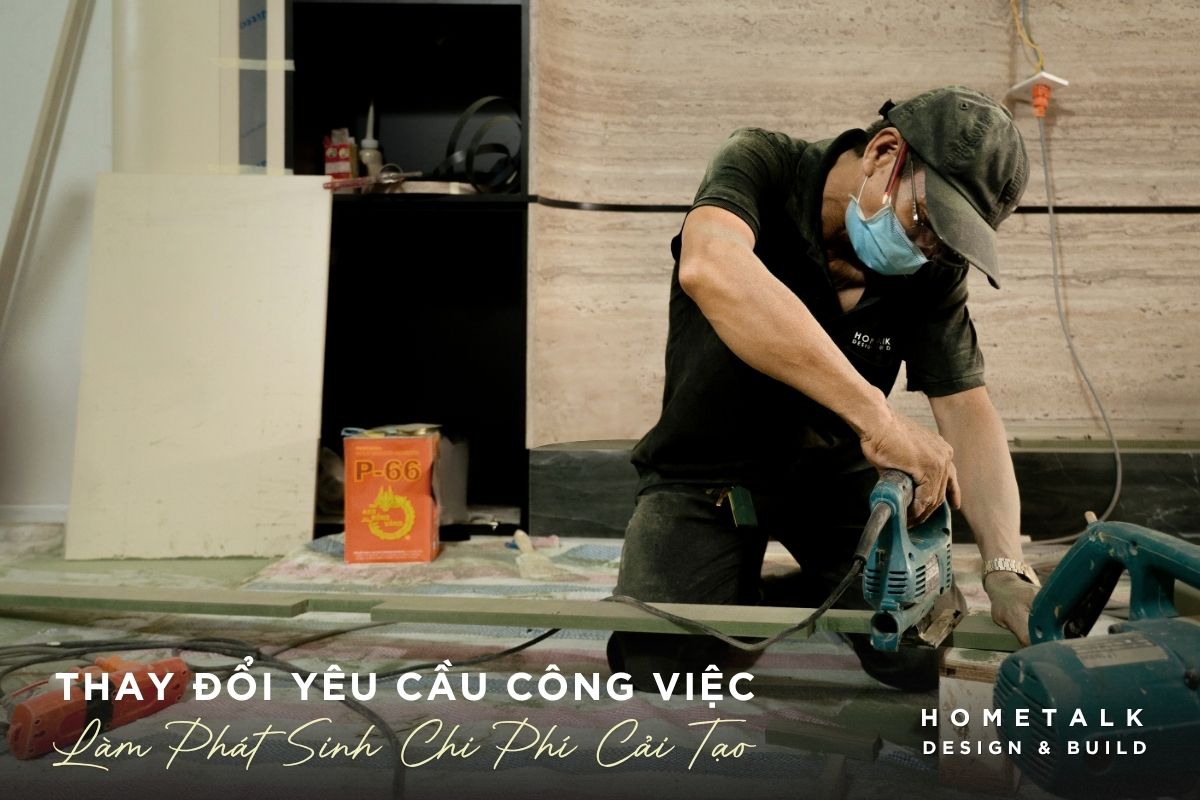 viec chu dau tu them hoac thay doi yeu cau lam gia tang hang muc khoi luong cong viec cai tao