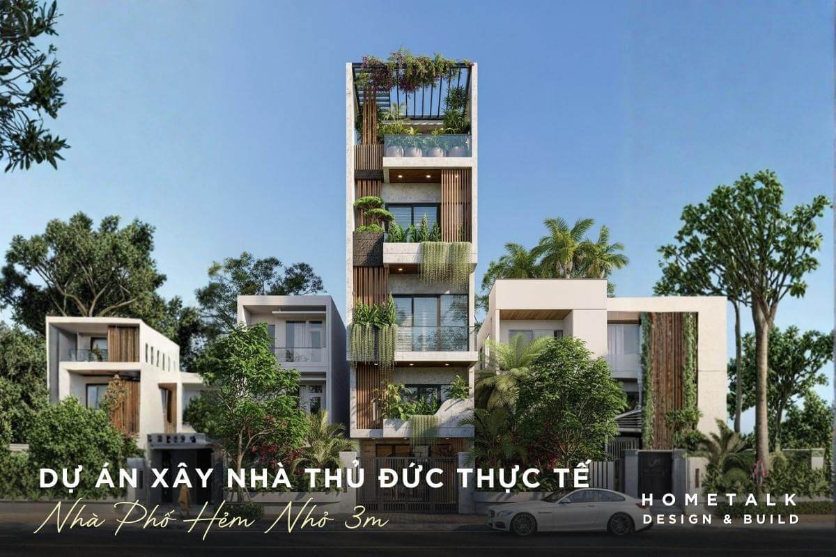 xay nha pho nam trong hem nho 3m su dung tong mau trung tinh lam chu dao