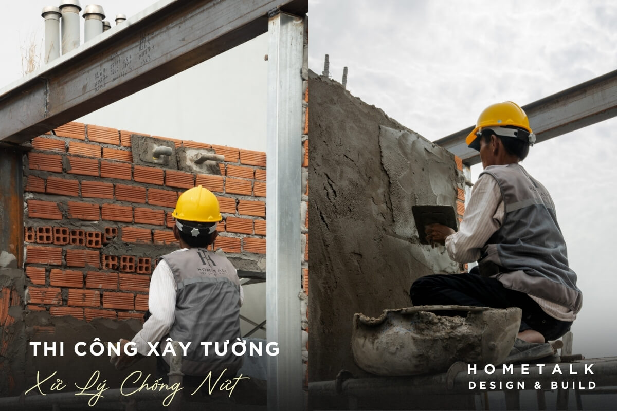 xay tuong bao, tuong ngan dung ky thuat giup han che nut tuong ve sau