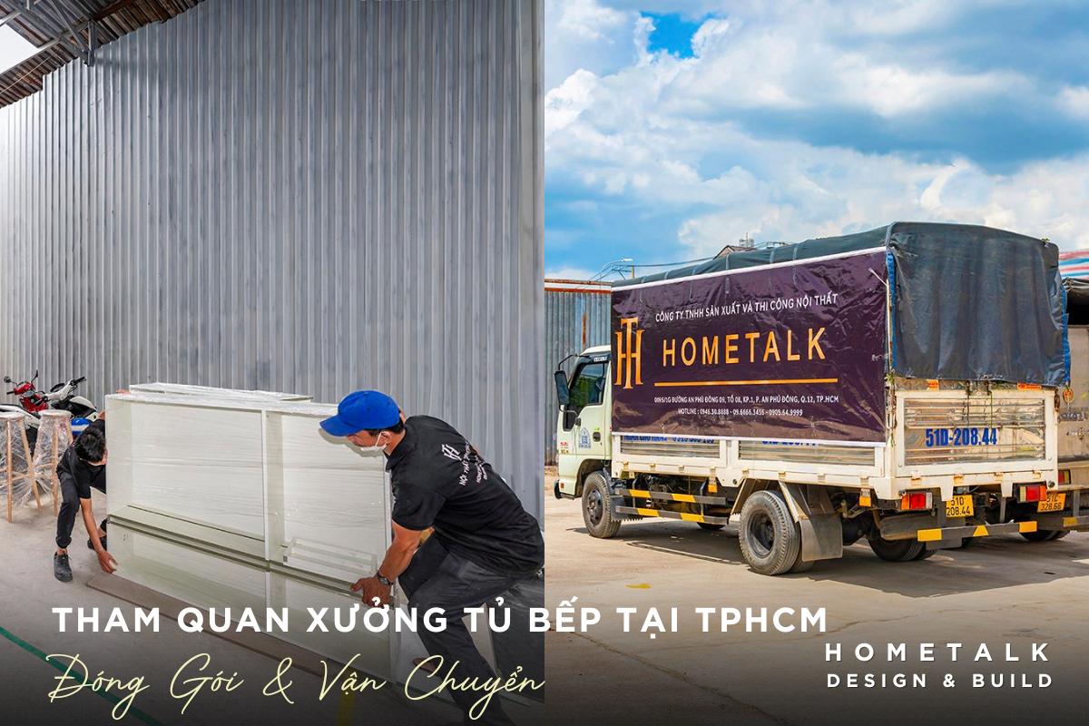 Xưởng thực hiện đóng gói, vận chuyển tủ bếp đến công trình xuong thuc hien dong goi van chuyen tu bep den cong trinh