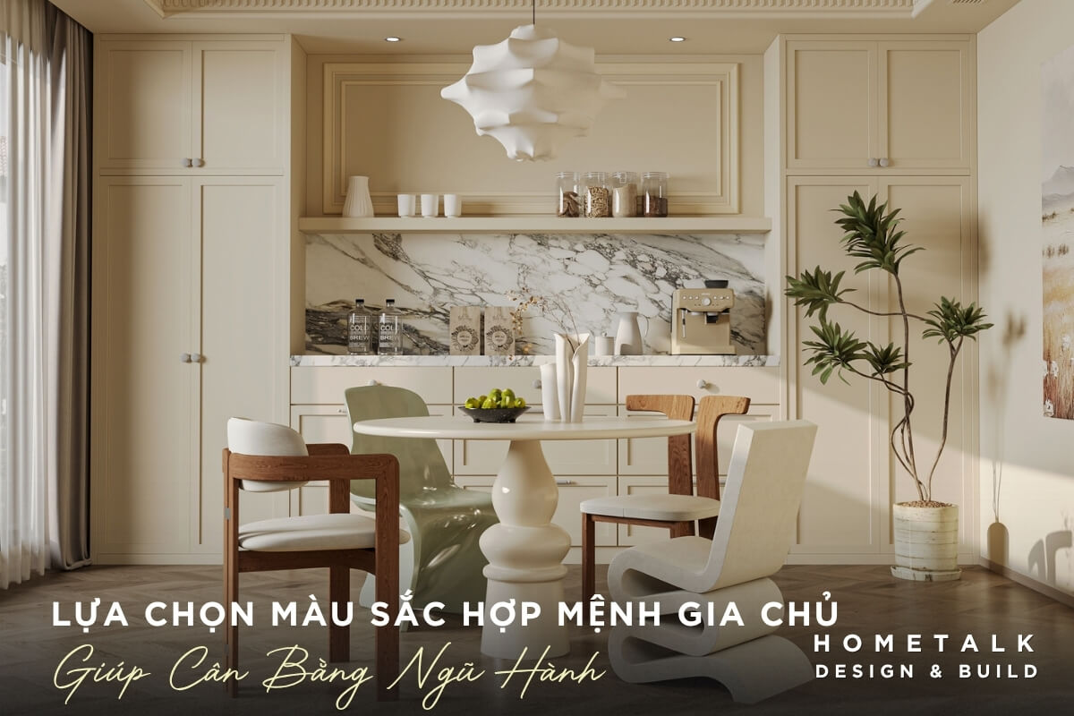Yếu tố màu sắc quyết định đến phong thủy trong thiết kế nội thất chung cư 45m2 Yeu to mau sac quyet dinh den phong thuy trong thiet ke noi that